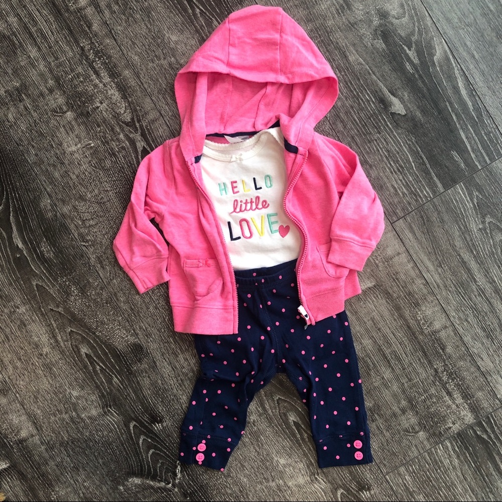 3 piece outfit with hoodie
